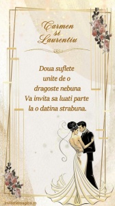 Invitatie video personalizata pentru Nunta cod NUN59