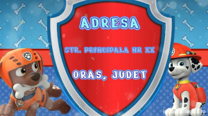 Invitatie Video Pow Patrol, Patrula catelusilor cod PP03 - Img 3