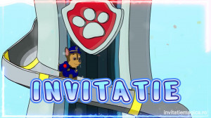 Invitatie Video Pow Patrol, Patrula catelusilor cod PP07