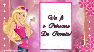 Invitatie Video tematica Barbie cod BAR01 - Img 4
