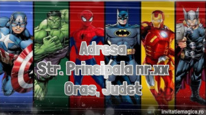 Invitatie Video tematica Eroii Avengers Marvel cod AVE03 - Img 4