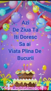 Felicitare Video cu tematica Baloane BALM15