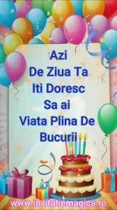 Felicitare Video cu tematica Baloane BALM25