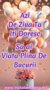 Felicitare Video cu tematica pentru FETE cod FELF23