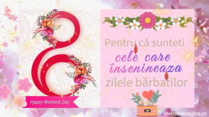 Felicitare video pentru ziua femeii 8 Martie pentru Doamne si Mame - Img 3