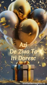 Felicitare video personalizata cu elemente AURII FELA14