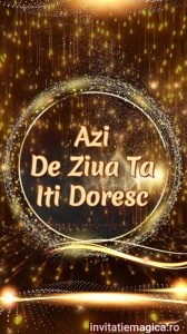 Felicitare video personalizata cu elemente AURII FELA32