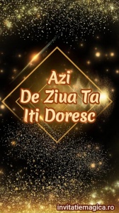 Felicitare video personalizata cu elemente AURII FELA52