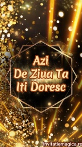 Felicitare video personalizata cu elemente AURII FELA82