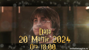 Invitatie video cu tematica Harry Potter Magie cod HP02 - Img 5