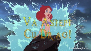 Invitatie Video Mica Sirena Ariel cod MS04 - Img 2