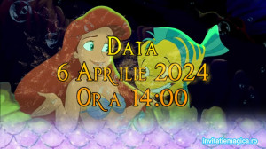 Invitatie Video Mica Sirena Ariel cod MS05 - Img 5