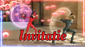 Invitatie Video Miraculous Buburuza si Motan Noir cod MIR08 - Img 4