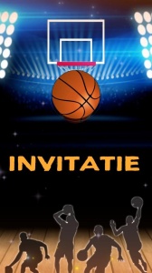 Invitatie video personalizata cu tematica Baschet, Basketball cod BAS10