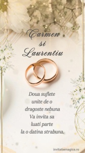 Invitatie video personalizata pentru Nunta cod NUN11