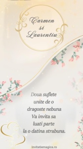 Invitatie video personalizata pentru Nunta cod NUN20