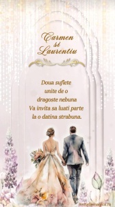 Invitatie video personalizata pentru Nunta cod NUN50