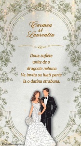 Invitatie video personalizata pentru Nunta cod NUN60