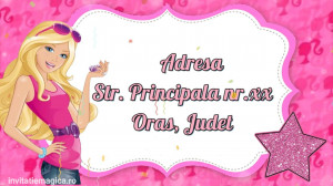 Invitatie Video tematica Barbie cod BAR03 - Img 3