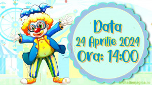 Invitatie Video tematica Circ, Clown, Dresura, Magie cod CIRC02 - Img 3