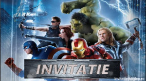 Invitatie Video tematica Eroii Avengers Marvel cod AVE02