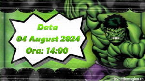Invitatie Video tematica Hulk cod hulk02 - Img 3