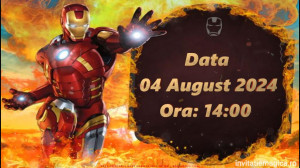 Invitatie Video tematica IronMan cod IRO01 - Img 5