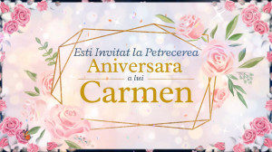 Invitatie Video Trandafiri pentru doamne si domnisoare cod FL01 - Img 3