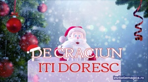 Felicitare cu tematica de Craciun Gratuita sau personalizata CF19