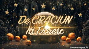 Felicitare cu tematica de Craciun Gratuita sau personalizata CF38