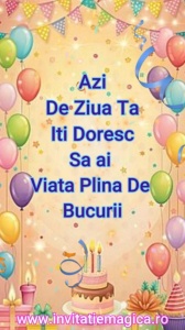 Felicitare Video cu tematica Baloane BALM16