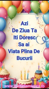 Felicitare Video cu tematica Baloane BALM26