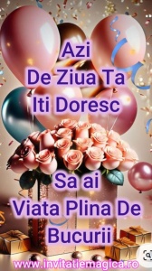 Felicitare Video cu tematica pentru FETE cod FELF04