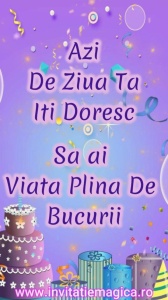 Felicitare Video cu tematica pentru FETE cod FELF24