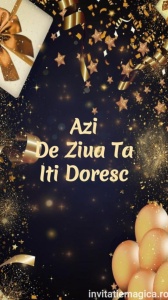 Felicitare video personalizata cu elemente AURII FELA05