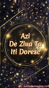 Felicitare video personalizata cu elemente AURII FELA23