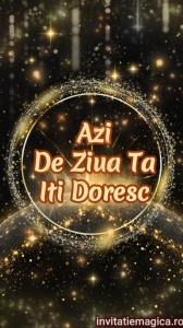 Felicitare video personalizata cu elemente AURII FELA73