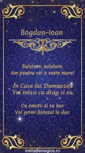 Invitatie Video Botez tematica pentru Baieti cod BTP69