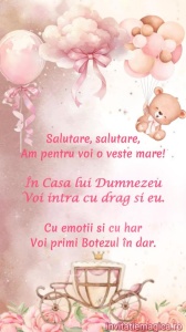 Invitatie Video Botez tematica pentru Fete cod BTP09