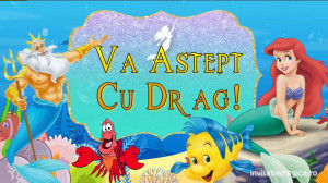 Invitatie Video Mica Sirena Ariel cod MS02 - Img 3