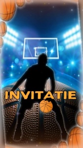 Invitatie video personalizata cu tematica Baschet, Basketball cod BAS11