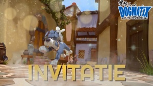 Invitatie video personalizata cu tematica DOGMATIX cod DOX04