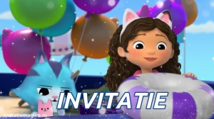 Invitatie video personalizata cu tematica Gabby’s Dollhouse cod GDH05
