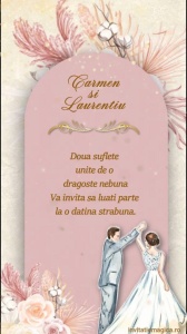 Invitatie video personalizata pentru Nunta cod NUN51
