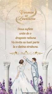 Invitatie video personalizata pentru Nunta cod NUN71