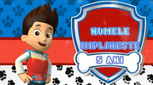 Invitatie Video Pow Patrol, Patrula catelusilor cod PP03