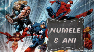 Invitatie Video tematica Eroii Avengers Marvel cod AVE02 - Img 2