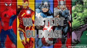Invitatie Video tematica Eroii Avengers Marvel cod AVE03 - Img 6