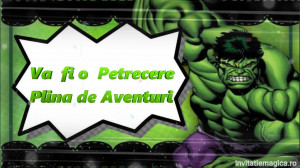 Invitatie Video tematica Hulk cod hulk02 - Img 4