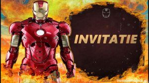 Invitatie Video tematica IronMan cod IRO01